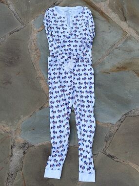 Roberta Roller Rabbit White Pajamas with Blue & Red dogs